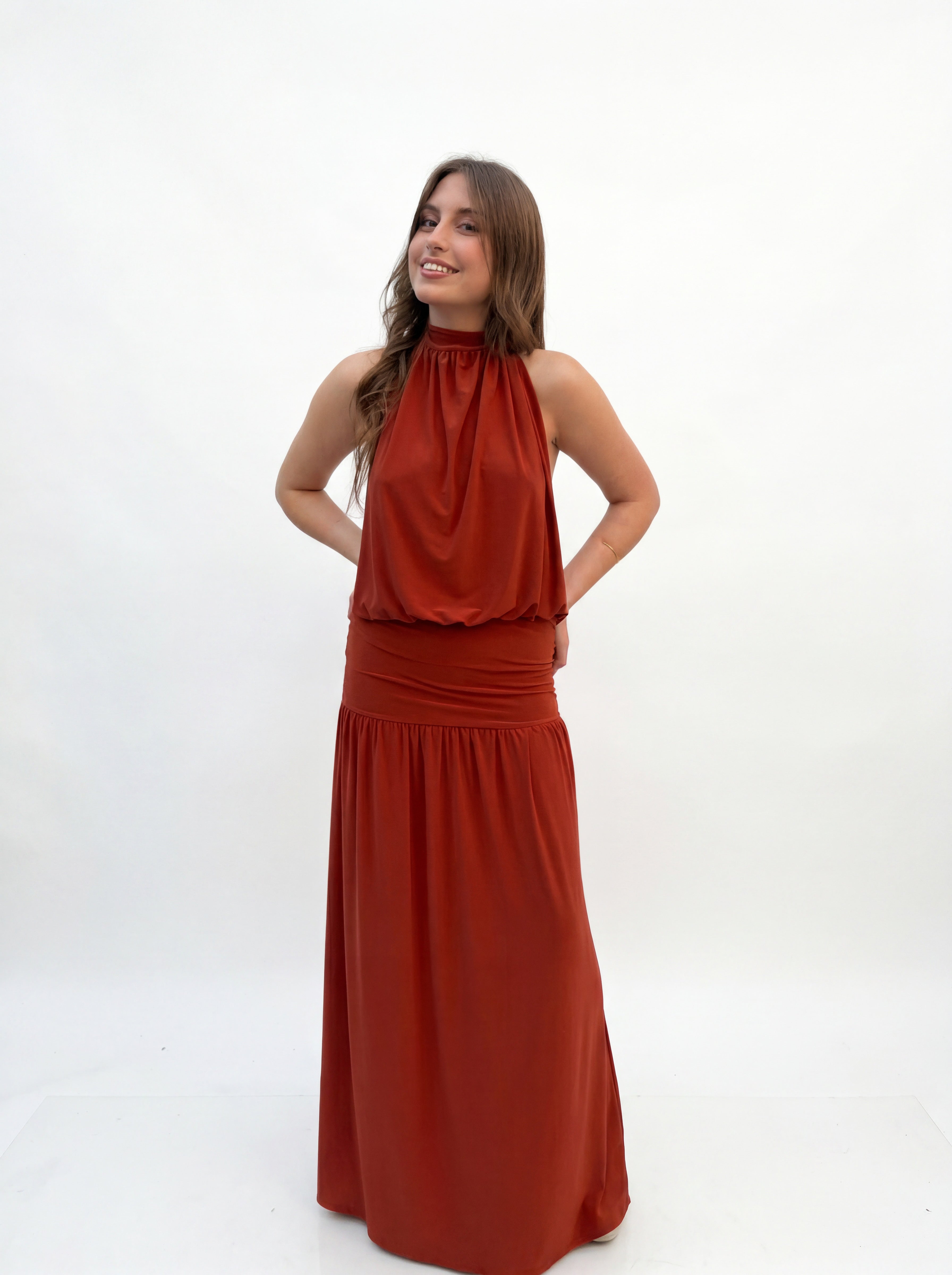 Vestido Edén Terracota