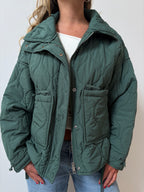 Chaqueta Acolchada Verde Botella